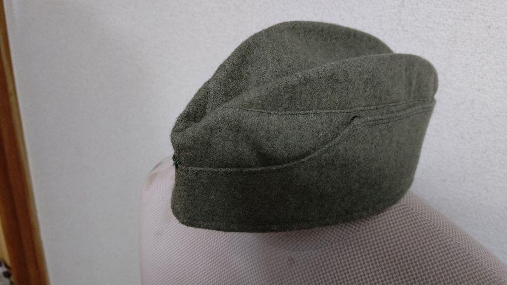 実物生地製　M34　ドイツ陸軍兵/下士官用１９４２年以降兵科色廃止型　略帽　サイズ５８㎝